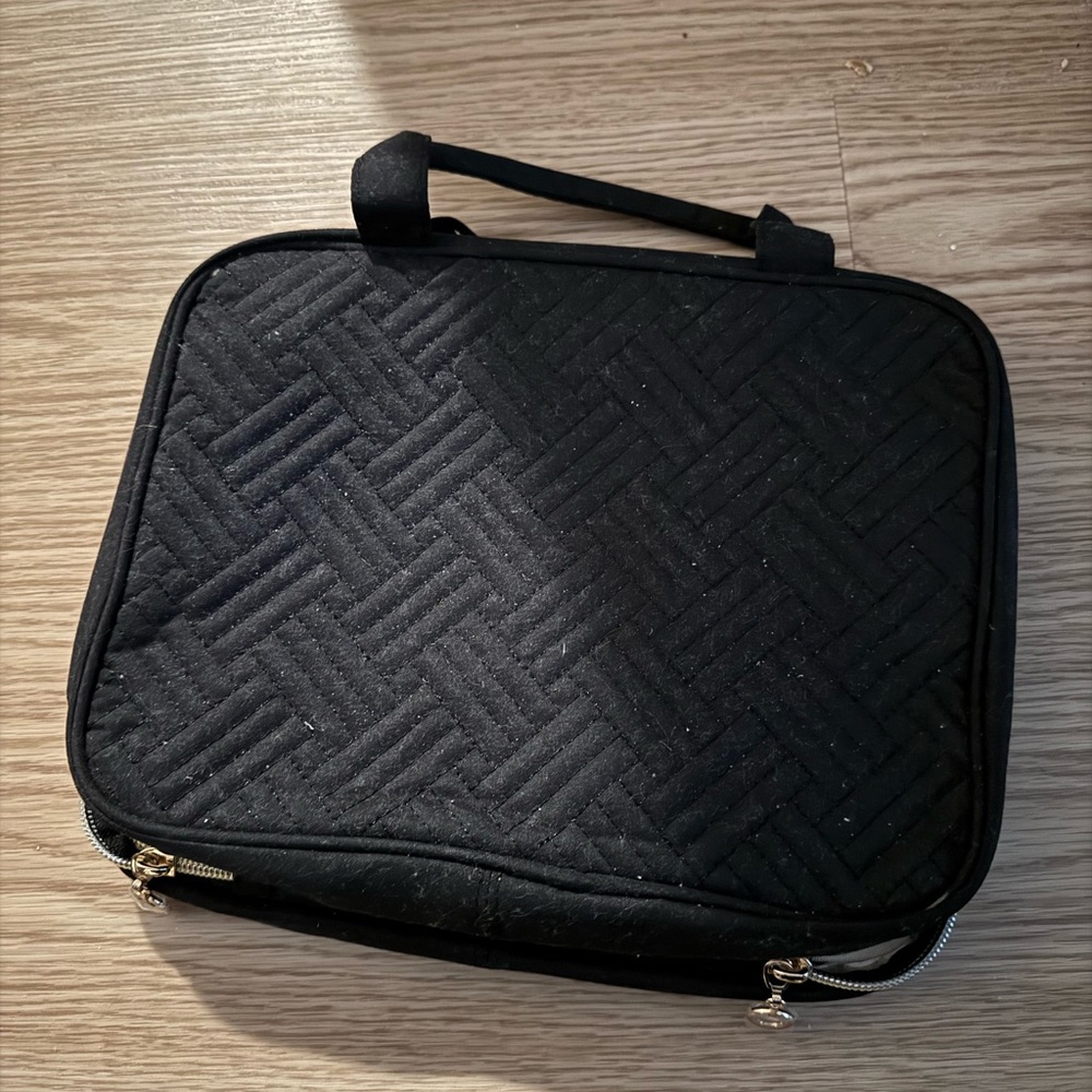 Black makeup bag